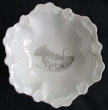 Circa 1910 Souvenir Porcelain Bowl Crescent Waterworks Ogdensburg New York picture