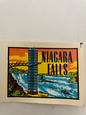 Vintage NOS Waterslide Decal Niagara Falls NY Canada Water fall Rectangle picture