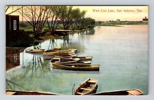 San Antonio TX-Texas, West End Lake Vintage Souvenir Postcard picture