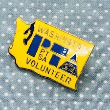 Washington PTSA State PTA Volunteer Enamel Lapel Pin picture