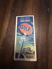 Vintage Gulf 1940’s North Carolina South Carolina Info Map  S P 1825P Unit B picture