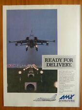 8/1988 PUB AMX EMBRAER AERITALIA AERMACCHI COMBAT AIRCRAFT ORIGINAL AD picture
