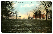 Columbus OHIO STATE UNIVERSITY Lawn and Buildings 1910 Vintage Postcard College picture