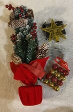 24 Inches Christmas Tree With Star Topper And Christmas Balls picture
