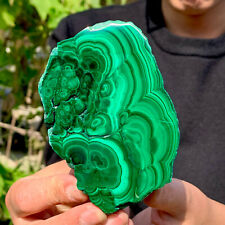 390G Natural Beauty Shiny Green BrightMalachite Fibre Crystal From China picture