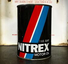 Unopened NOS Nitrex Vintage One Gallon Motor Oil Can 5w 40 picture