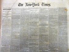 2 1868 NY Times headline newspapers w PRESIDENT ANDREW JOHNSON IMPEACHMENT TRIAL picture