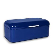 Culinary Couture Large Blue Bread Box for Kitchen Countertop - Bread Storage ... picture