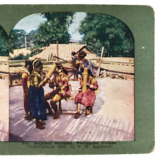 Filipino Bagobo Musician Women Stereoview c1905 St Louis Worlds Fair Ladies F725 picture