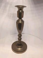 Vintage 11 Inch Tall Brass Candle Stick Holder picture