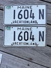 Maine 1988 Pair License Plate 1988 Pair  Maine License Plates LOW NUMBER picture