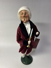 Byers' Choice Caroler SCROOGE Red Robe, Candle ~ A Christmas Carol 201 ~ Damaged picture