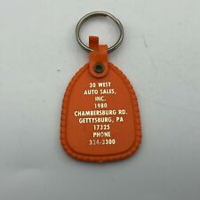 Vtg 30 West Auto Sales Gettysburg PA Dealership Advertising FOB Keychain  Q6 picture