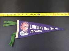 Vintage Lincoln's New Salem Illinois Pennant RARE *46 picture