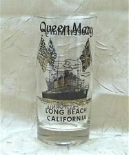 R.M.S. Queen Mary Vintage Glass Cunard White Star Line Long Beach California picture