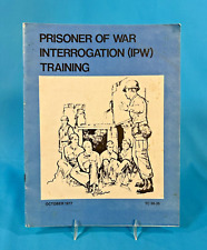 US Army TC 30-35 PRISONER OF WAR INTERROGATION TRAINING SC/28p/1977 picture