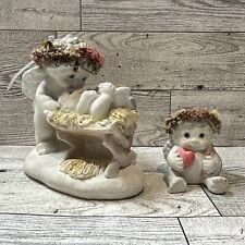 DREAMSICLES Born On This Day 4” & Little Cupid 2” Figurines (Set Of 2) Vintage picture