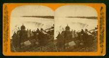 a790, C. Bierstadt Stereoview, #704, Horse Shoe Falls, from Canada Side, 1870s picture