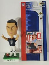 David Carr Blue Texans W/Card 2002 Upper Deck Play Makers Bobblehead RARE picture