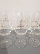 6 Remy Martin Cognac Gold Branded  Vintage Glasses . 1980's Excellent Condition  picture