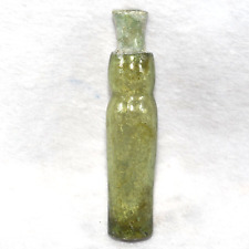Genuine Ancient Roman Glass Bottle Vial Vessel Circa 1st - 2nd Century AD picture