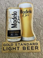 LARGE NEW 24x16 modelo oro tin sign Tacker Beer Sign Man Cave Cerveza Nice picture