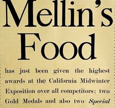 Mellin's Food California Midwinter Expo 1894 Advertisement Victorian XL DWII11 picture