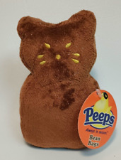 Peeps Halloween Cat Sparkling Brown Plush NWT 2005 picture