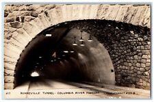 Columbia River Highway Oregon OR Postcard RPPC Photo Bonneville Tunnel c1940's picture