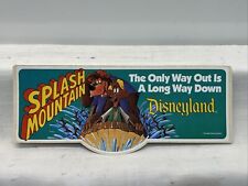 Splash Mountain Bumper Sticker RARE 1989 Official Disneyana Convention COA NEW picture