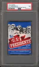 1972 TOPPS U.S. PRESIDENTS WAX PACK PSA 7 picture