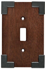 (5 Pack) Brainerd - Rowland - Single Switch Plate - Charcoal Ebony and Soft Iron picture