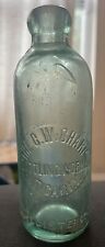 Antique Hutch Soda Bottle The C.W Sharp Utica New York picture