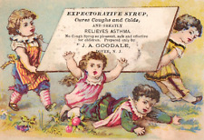 1870's-80's James Goodale Santonin Worm Confections Victorian Trade Card F109 picture