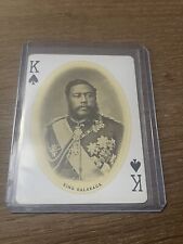1910 Wall Nichols Hawaii Honolulu Souvenir Playing Card King Kalakaua 🌺 picture
