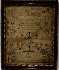 EARLY 19TH CENTURY MOTIF & VERSE SAMPLER BY ISADELLA LATTA AGE 11 - May 1st 1831 picture