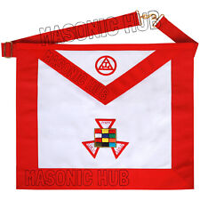 Handcrafted Lambskin Masonic Royal Arch Past High Priest PHP Apron for Freemason picture