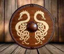 Medieval Viking Shield Jormungandr Viking Battle Ready Wooden Norse Shield Best picture