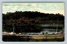 Waterbury CT-Connecticut Pond At The Entrance Of Lakewood Park Vintage Postcard picture