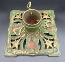 Antique German Christmas Tree Stand Germany Candles Stars picture