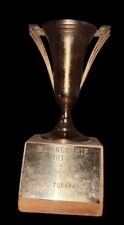 Vintage Brass Trophy Wood BASE Membership Drive Boys club picture