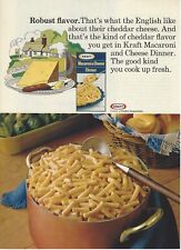 1975 Kraft Dinners Macaroni & Cheese Robust Flavor vtg Print Ad Advertisement picture