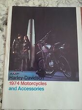 Vintage 1974 Harley Davidson AMF Motorcycles & Accessories Catalog Book Brochure picture