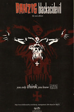 1996 DANZIG New ALBUM BLACKACIDEVIL PRINT AD ART - HEAVY METAL MUSIC BAND picture