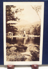 Vintage 1904-1950 RPPC Lincoln, NH Indian Head Overshot Water Wheel, White Mtns picture
