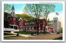 Coudersport PA Pennsylvania Postcard Consistory From Street Early Potter County picture