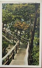 c1910's View Of Rustic Bridge Menomoni, WI Vintage Postcard  picture