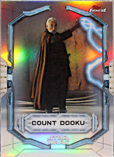2022 Topps Finest Star Wars Count Dooku #107 Extended Base Short Print Refractor picture