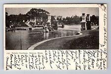 Boston MA-Massachusetts, Public Gardens, Antique, Vintage c1905 Postcard picture