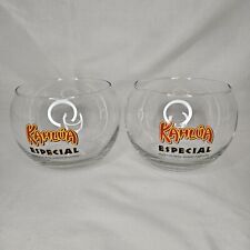 Kahlua Especial Fishbowl Glasses Barware Cocktail 3 inch picture